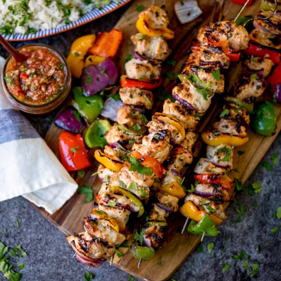 Mexican Chicken Skewers