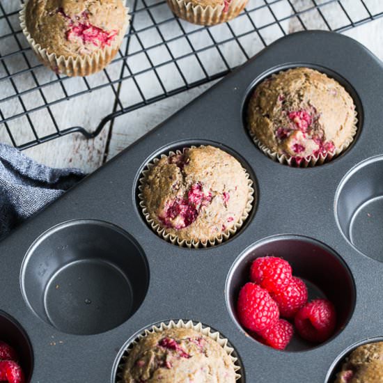 Raspberry Lemon Chia Muffins