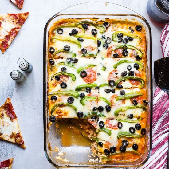 Low Carb Pizza Zucchini Lasagna