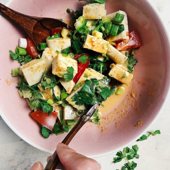 Paleo Soy-Free Cold Tofu Salad