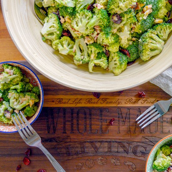 Cranberry Bacon Broccoli Salad