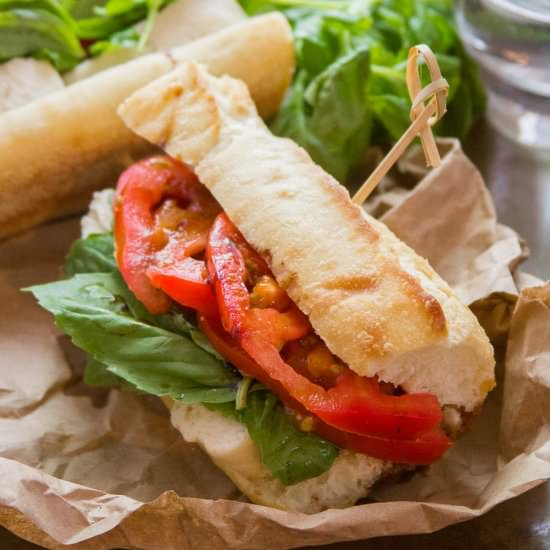 Vegan Caprese Sandwiches