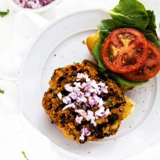 Black Bean Quinoa Burger