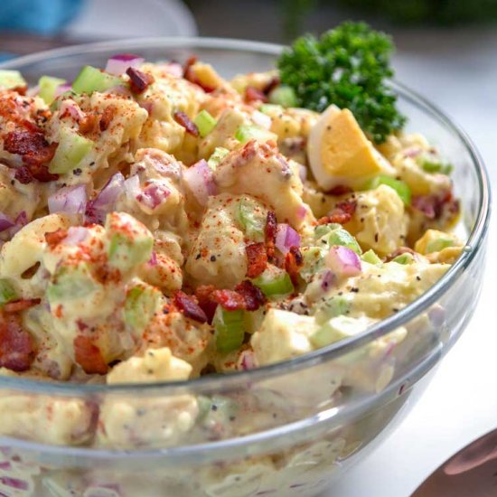 Smoked Potato Salad with Bacon