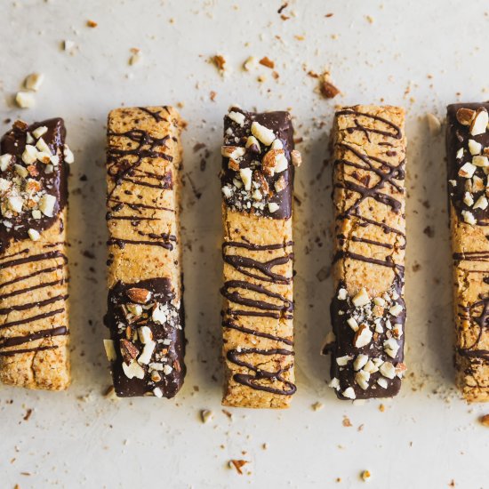 Chocolate-Dipped Almond Biscotti