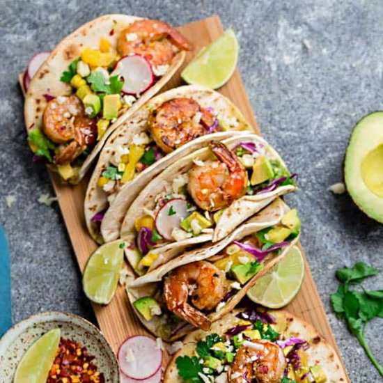 Healthy Shrimp Tacos