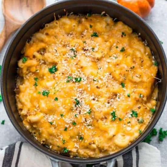 Pumpkin Stovetop Macaroni & Cheese