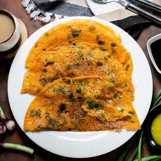 Spring Onion Dosa