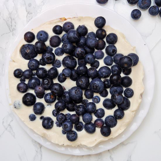 Vegan Cheesecake with Blueberries