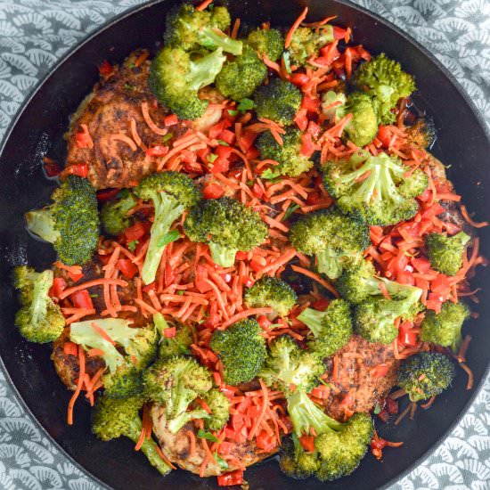 Cast Iron Chicken Broccoli & Carrot