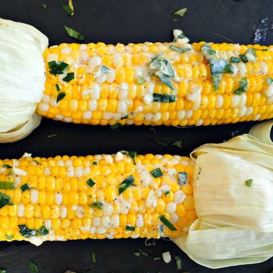 Corn with Lemon Herb Butter