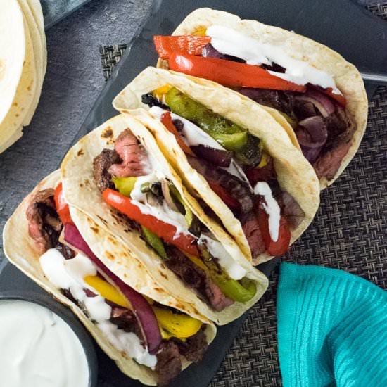 Grilled Steak Fajitas