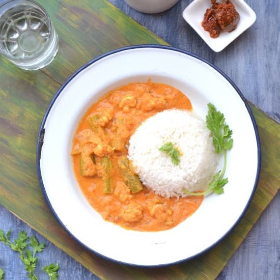 Goan Prawns Curry With Drumstick