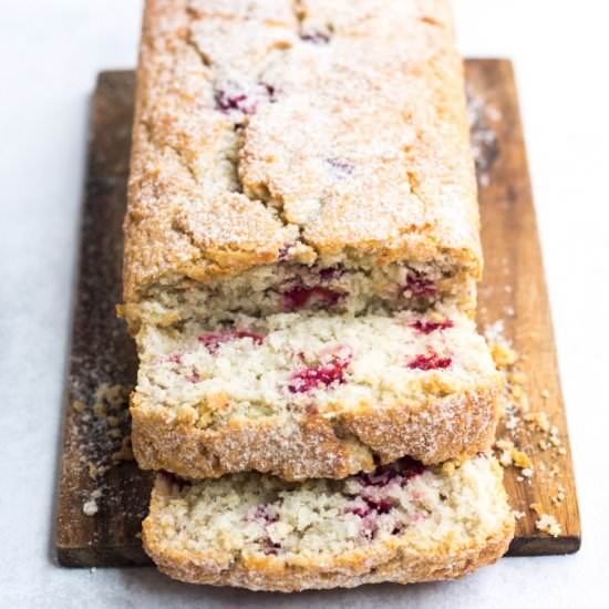 Sugar Free Coconut & Raspberry Cake