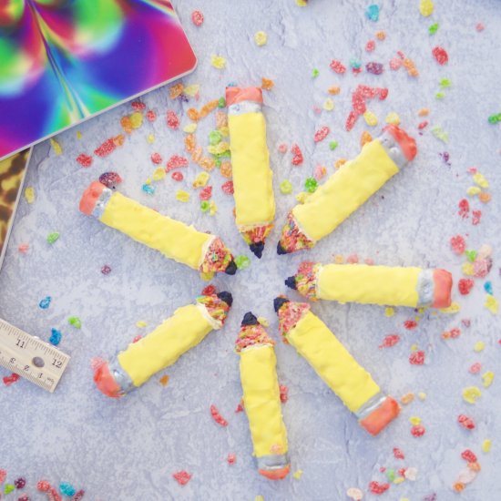 Pencil Shaped Cereal Treats