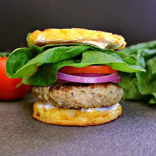 Low Carb Greek Turkey Burgers