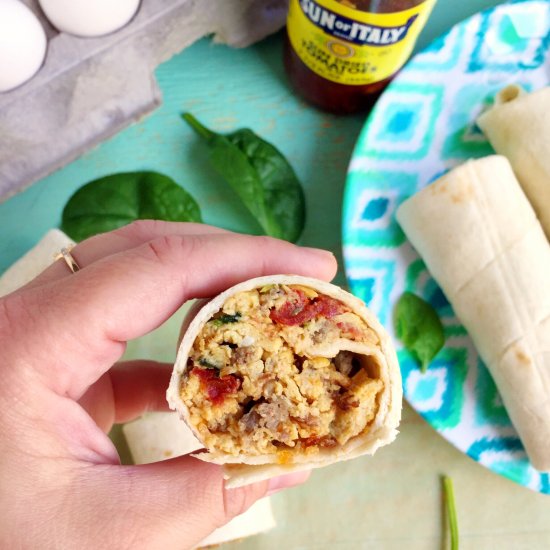 Freezer Breakfast Burritos 2 Ways