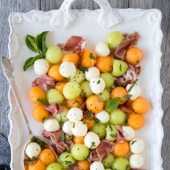 Summer Melon + Prosciutto Salad