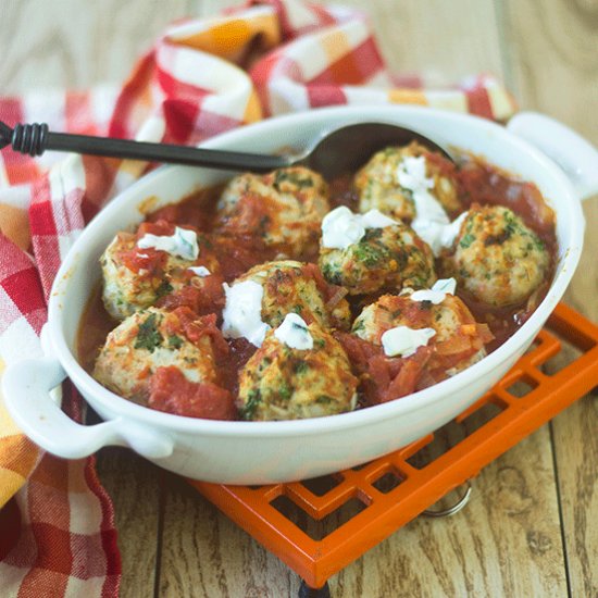 Greek Meatballs in Greek Sauce