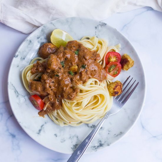 Indian Butter Chicken Pasta