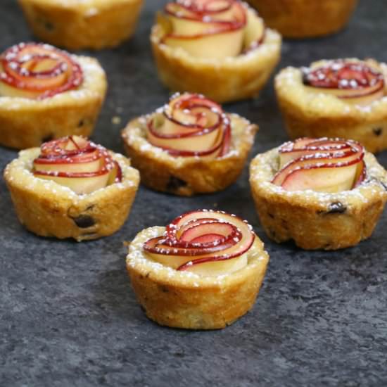 Apple Rose Cookie Cups