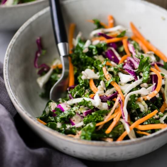 Crunchy Kale Slaw (or Salad)