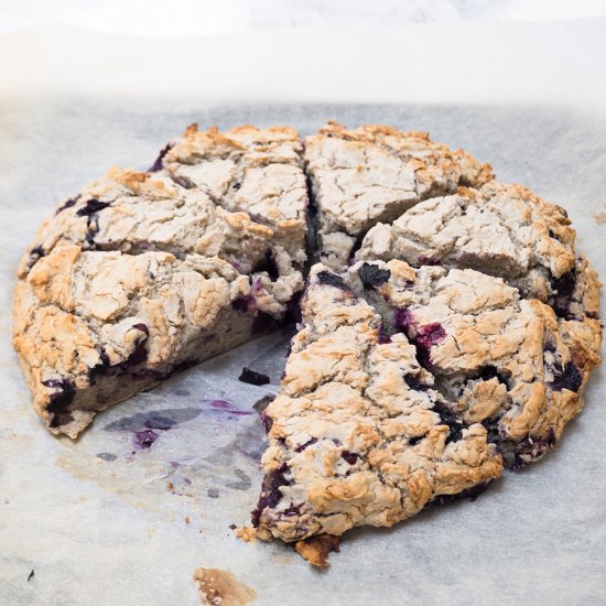 Gluten-Free, Vegan Blueberry Scones