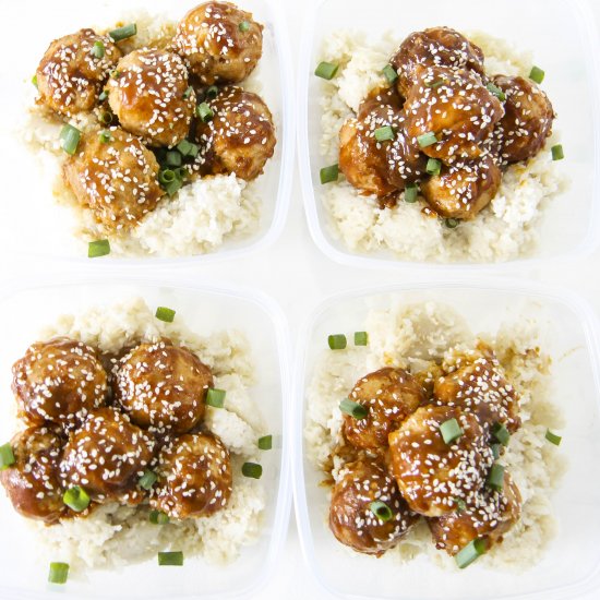 Orange Chicken Meatballs