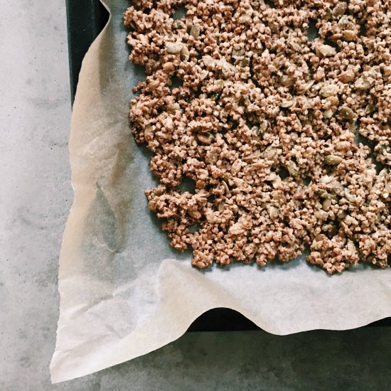 low FODMAP Buckwheat Granola