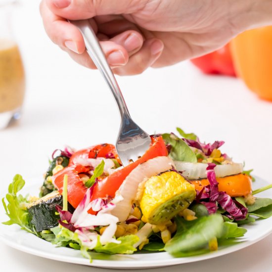 Grilled vegetable salad