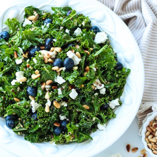 Kale & Blueberry Quinoa Salad