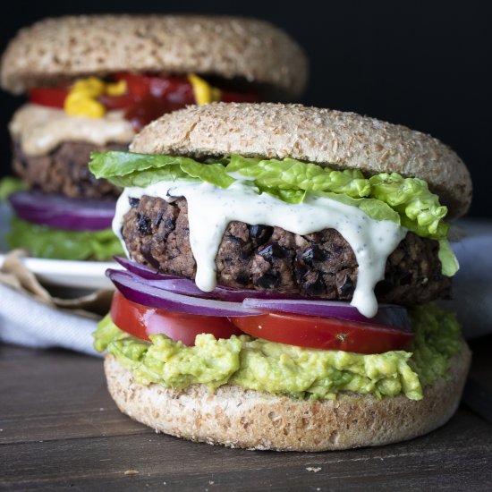 Easy Low-Fat Black Bean Burgers