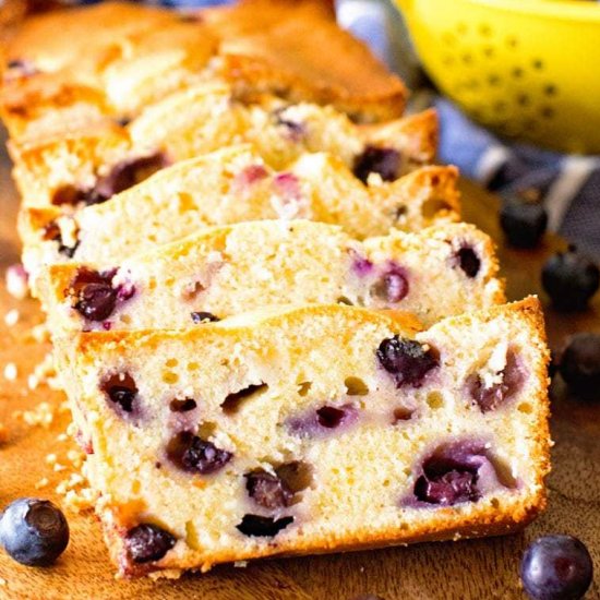 Cream Cheese Blueberry Bread