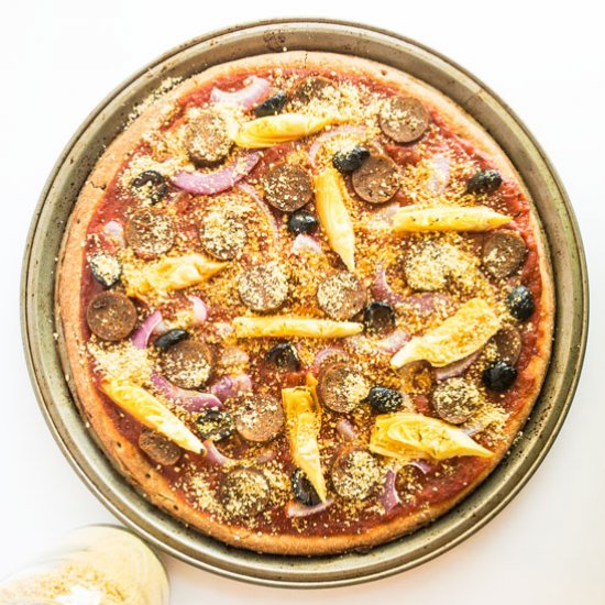 Whole Wheat Sausage Pizza