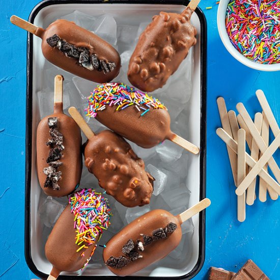 Vanilla & Dulce de Leche Popsicles