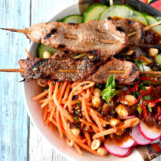 Satay Beef Noodle Bowl