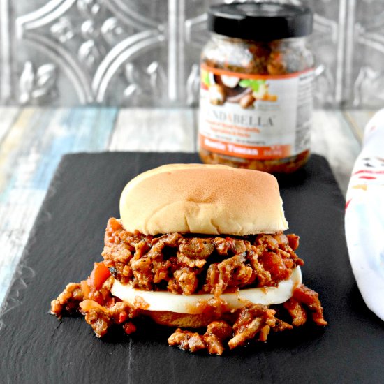 Tuscan Chicken Sloppy Joes