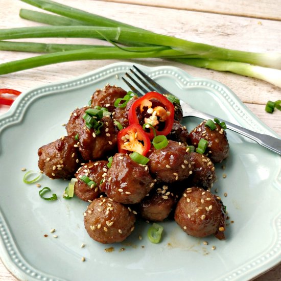 Sticky Teriyaki Meatballs