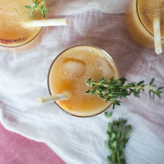 Peach & Thyme Lemonade