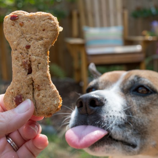 Peanut Butter & Bacon Dog Treats