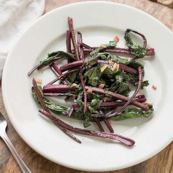 Sautéed Beet Greens