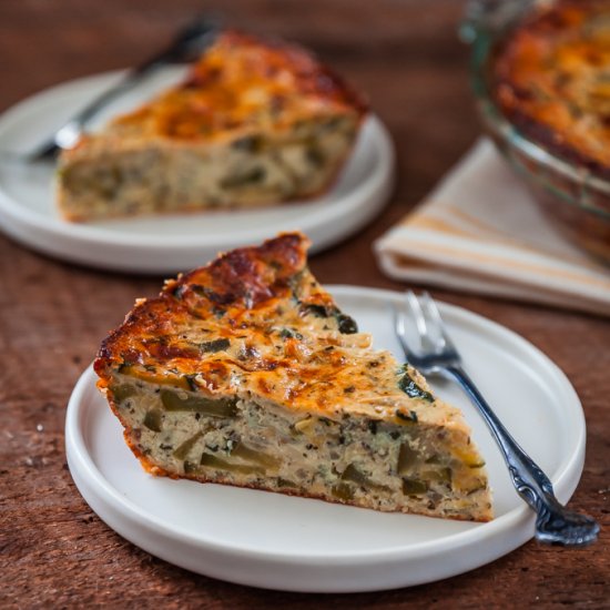 Keto Herbed Zucchini Quiche