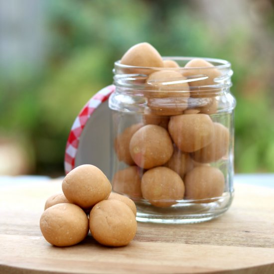 No Bake PB Cookie Dough Balls