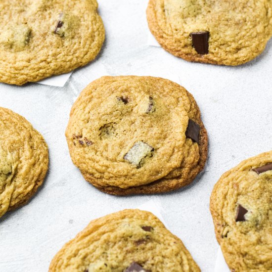 Tahini Chocolate Chip Cookies