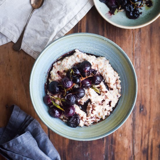 Roasted Grapes with Rosemary