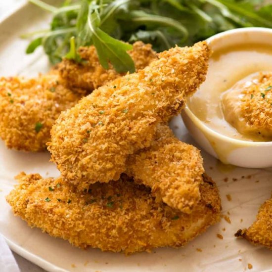 Crispy Oven Baked Chicken Tenders