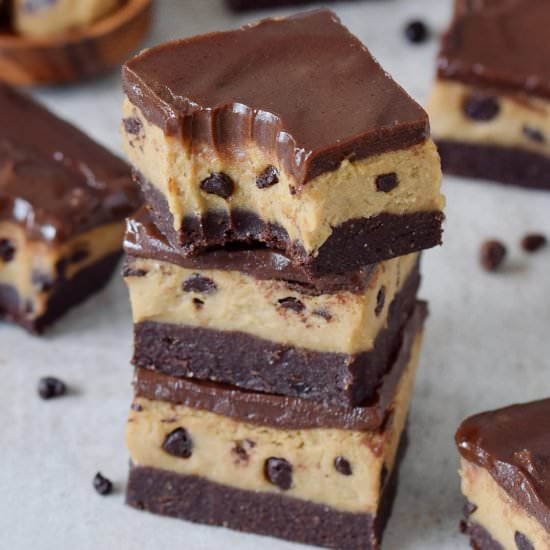 No-bake cookie dough bars