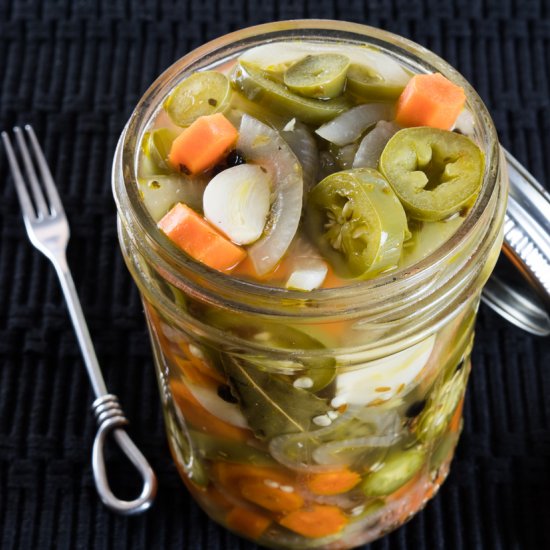 Taqueria Style Pickled Jalapenos an