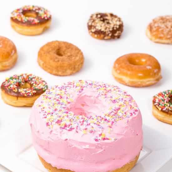 Giant donut cake