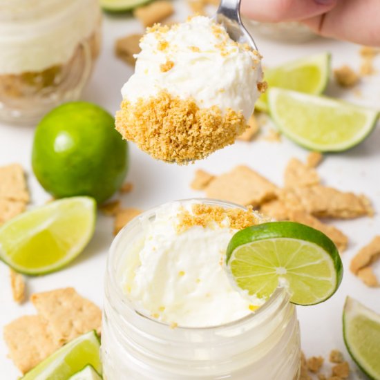 No-bake Key lime pie in a jar